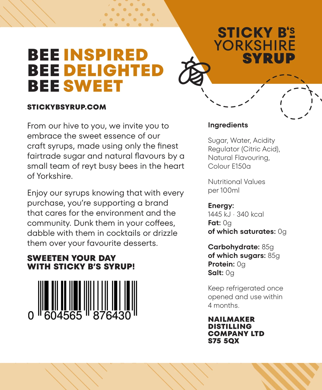 Sticky Bs Caramel Syrup