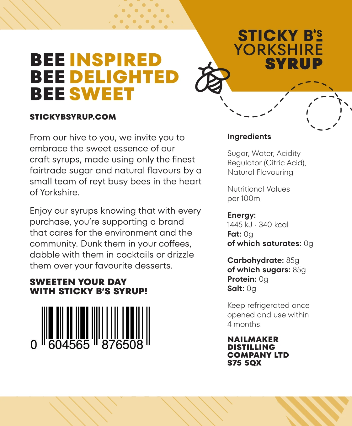 Sticky Bs Light Muscovado Sugar Syrup